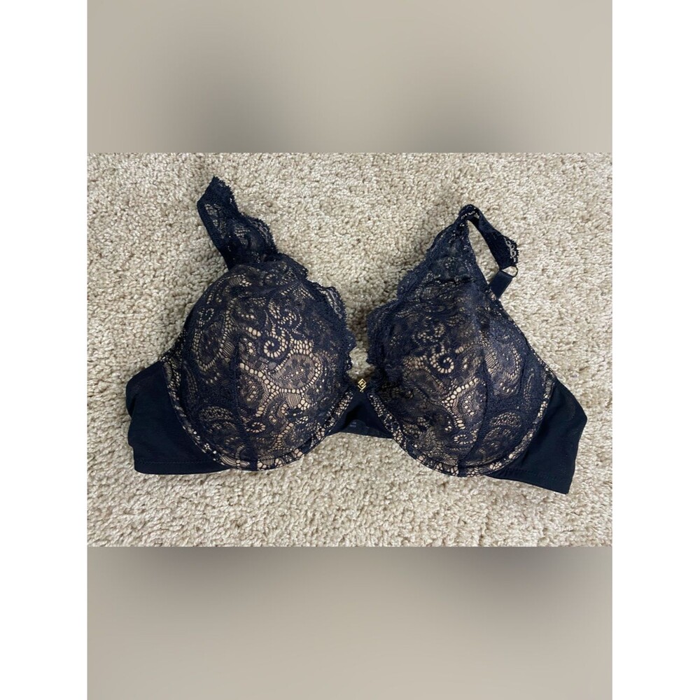 ThirdLove 24/7 Black Lace Contour Plunge Bra 40C